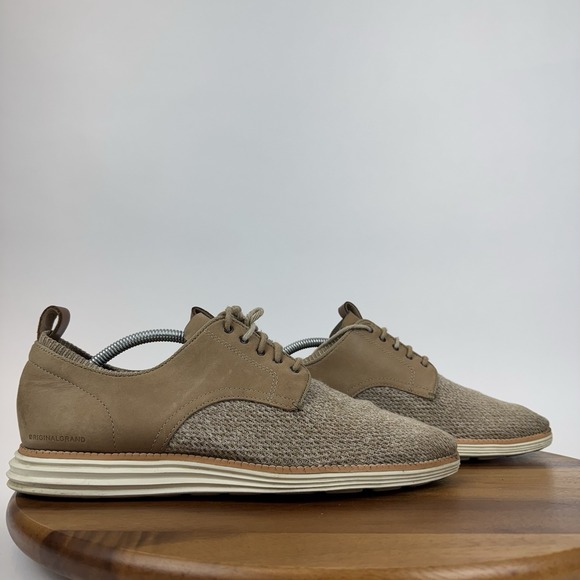 Cole Haan Other - Mens Cole Haan Original Grand Tan Stitchlite Leather Casual Oxfords Size 10.5 M
